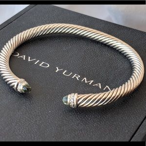 David Yurman 5mm Prasiolite Diamond Bracelet